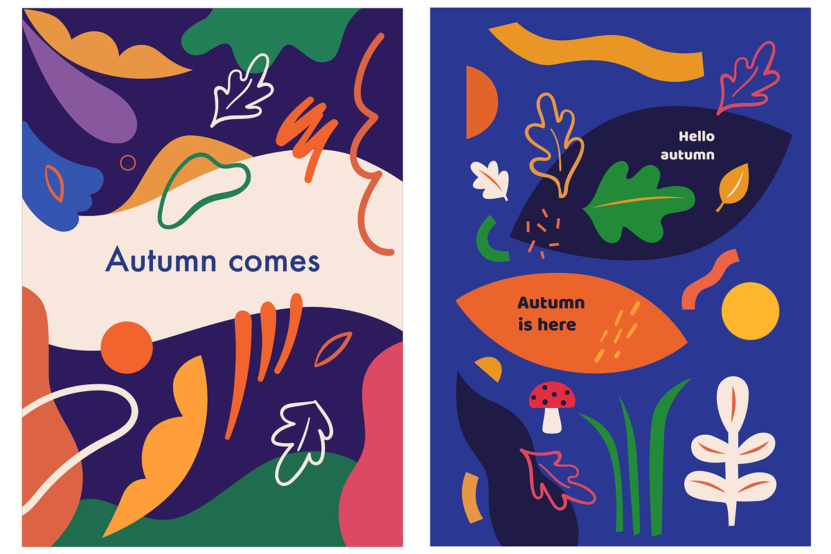 Autumn playful collection, a Seasonal Illustration by MoleskoStudio (Photo 6 of 16)