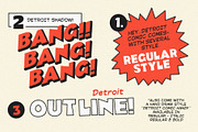 Detroit Comic – Comic Font Pair, a Sans Serif Font by Prioritype Co (Thumbnail 2 of 12)