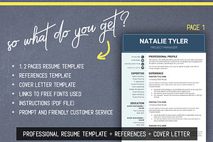 Resume CV Template MS Word A4 US