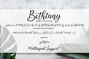 Bethiany Calligraphy Script, a Script Font by MC Creative (Thumbnail 5 of 6)