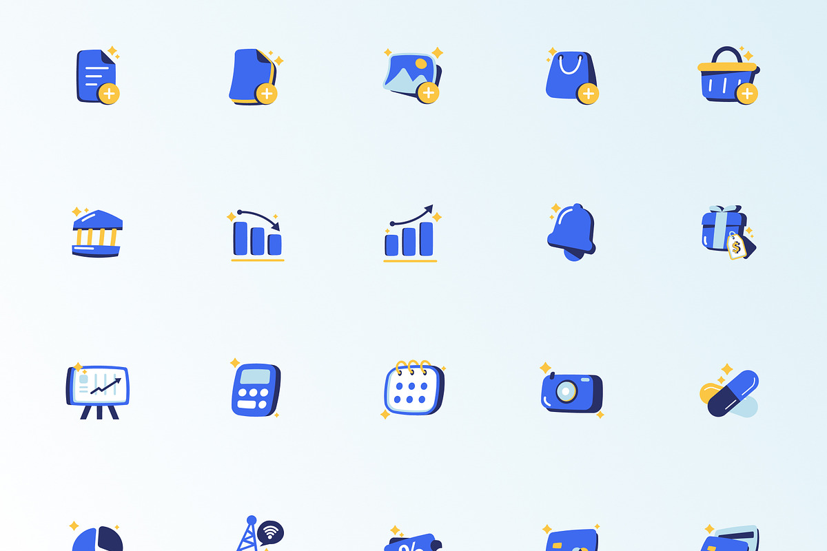 Glory Bold Colorfull Icon Pack, a Solid Icon by BROCZ Store (Photo 5 of 8)