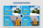 Travel Youtube Thumbnail, a Social Media Template by Shahjahangdb1 (Thumbnail 1 of 5)