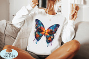 Boho Sunset Butterfly Enchanting PNG, a Seasonal Illustration by Daily.Designs (Thumbnail 4 of 5)
