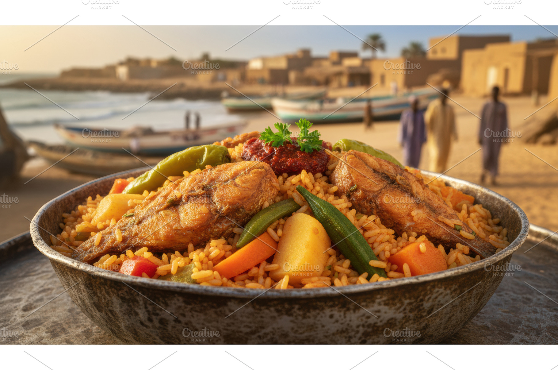 Coastal african dish with fish rice, a Food & Drink Photo by Igor Tichonow