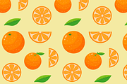 Seamless pattern with oranges, a Texture Illustration by JYa_Design (Thumbnail 1 of 3)