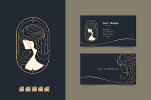 Elegant Woman Logo Brand Set, a Branding & Logo Template by tkzgraphic