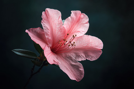 Blooming pink azalea flower against, a Photo by Iftikhar Alam