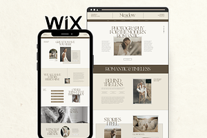 Wix Website Template Photography, a Wix Template by Branding Babe Co.