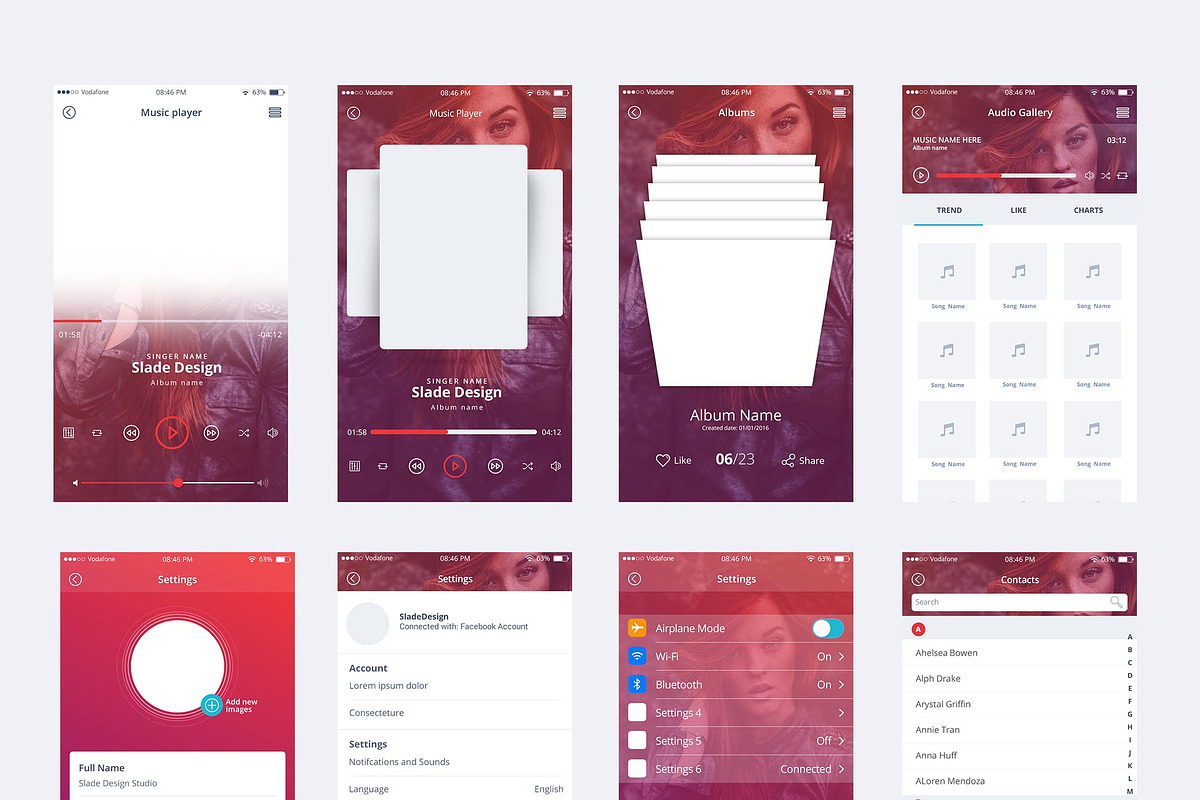 The Scent IOS mobile ui kit, an UI Kit Template by Sladedesign (Photo 4 of 4)
