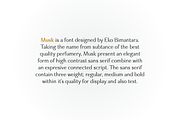Musk Elegant Font Duo, a Sans Serif Font by Eko Bimantara (Thumbnail 2 of 11)