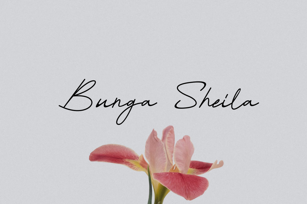 Bunga Sheila - Font, a Handwritten Font by artchiles_design (Photo 2 of 5)
