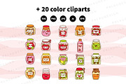 Cute Kawaii Pickles Jars Characters, an Object Illustration by Palau (Thumbnail 10 of 12)