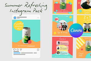 Summer Refreshing Instagram Post