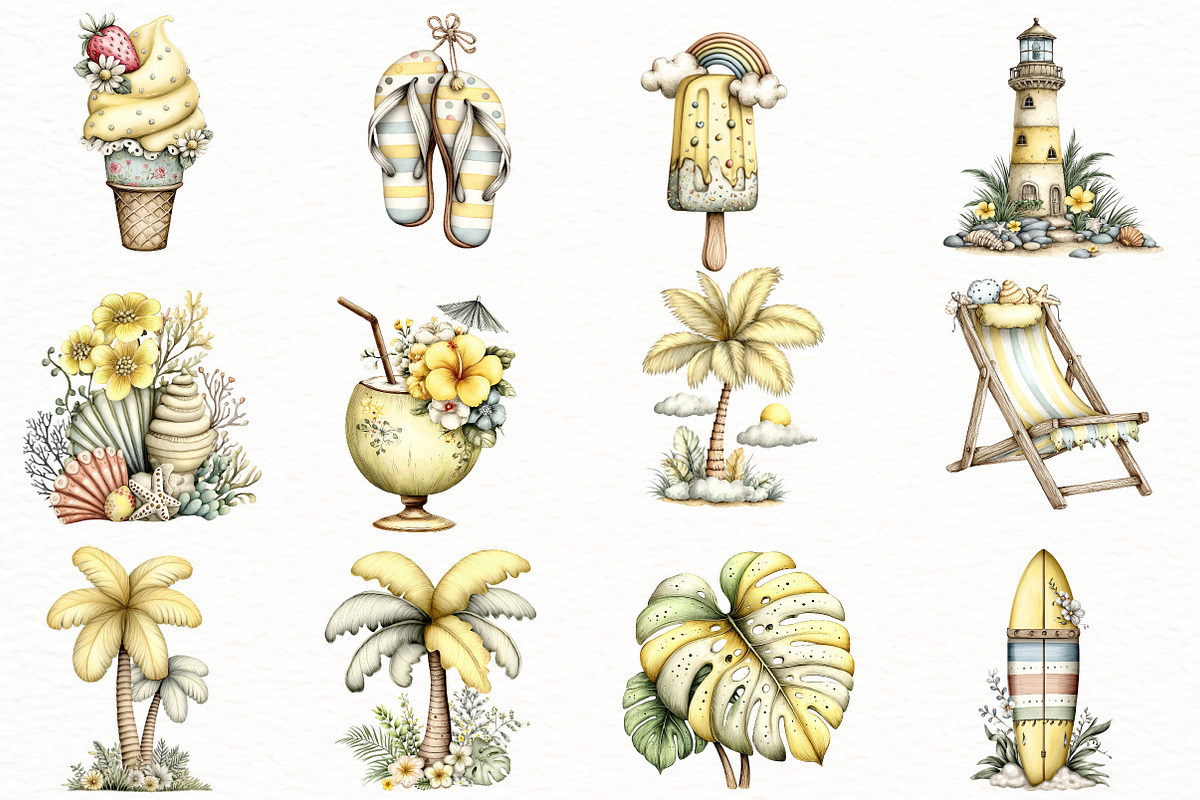 Whimsical Summer clipart, an Illustration by Designworld (Photo 5 of 5)