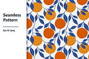 Orange Seamless Pattern, a Pattern Graphic by mejorana (Thumbnail 1 of 4)