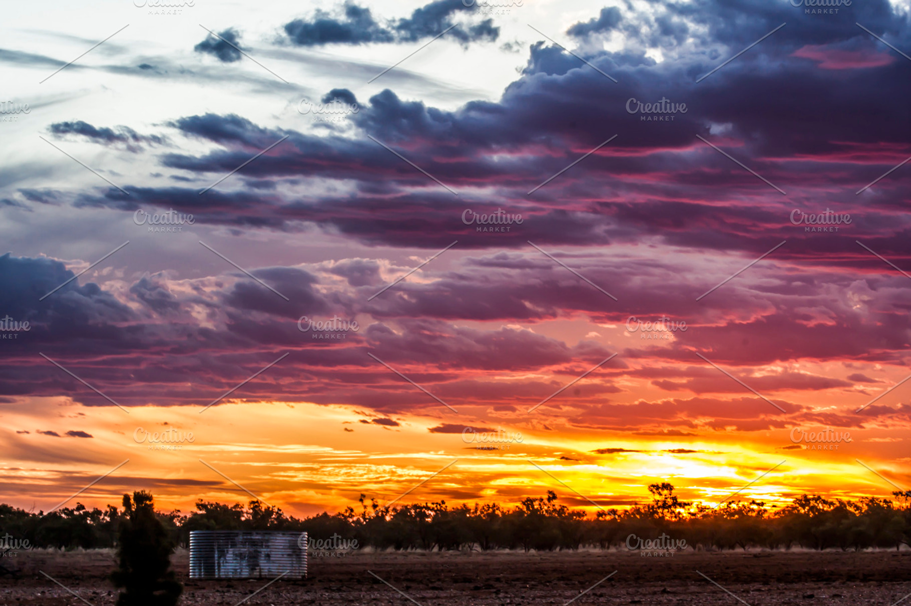 A Rainbow Coloured Sunset