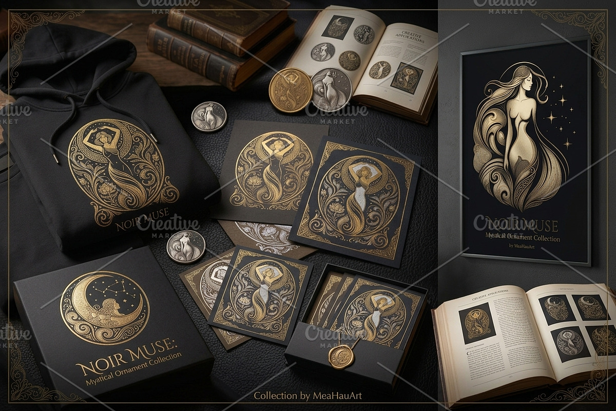 NOIR MUSE Ornament Collection, an Object Graphic by ETARA by Mea Hau (Photo 2 of 22)