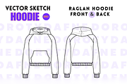Raglan Hoodie, an Apparel Mockup by Doroty Dafne Designs (Thumbnail 2 of 7)