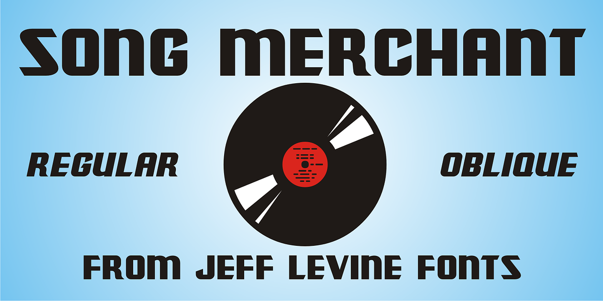 Song Merchant JNL, a Sans Serif Font by Jeff Levine Fonts