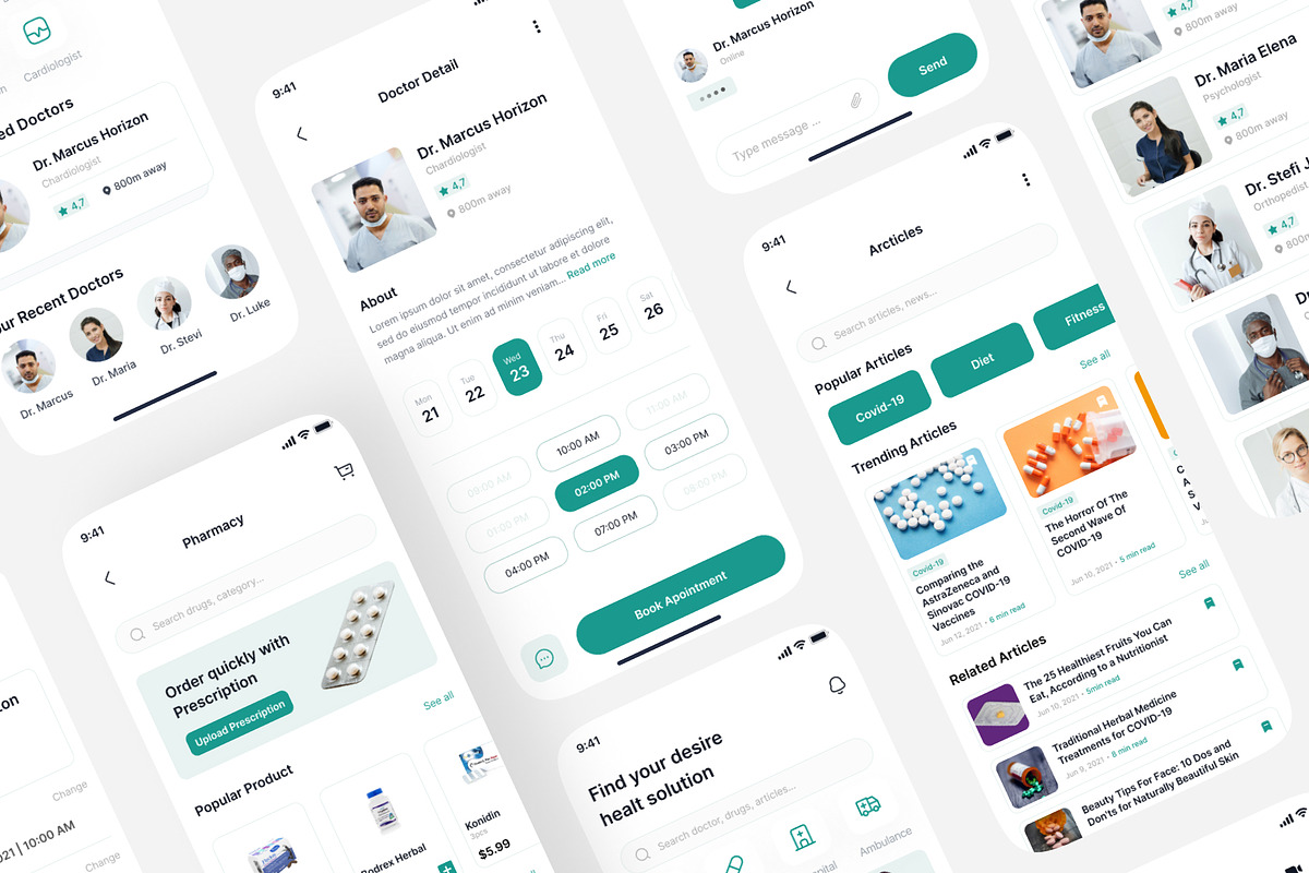 Medical App UI Design Kit