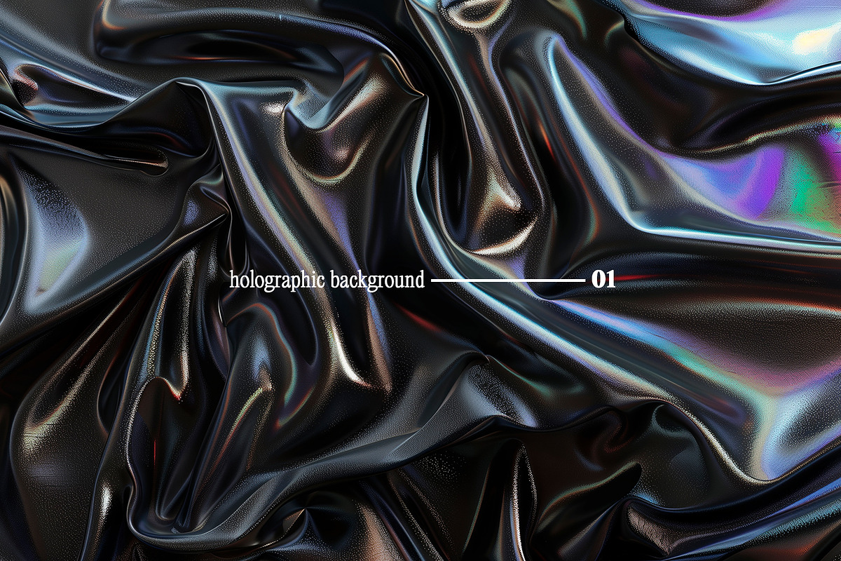 Dark Holographic Backgrounds, a Background Graphic by tatiankaart (Photo 2 of 17)