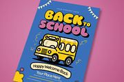 Blue and Yellow Back to School Flyer, a Flyer Template by megarez (Thumbnail 2 of 3)