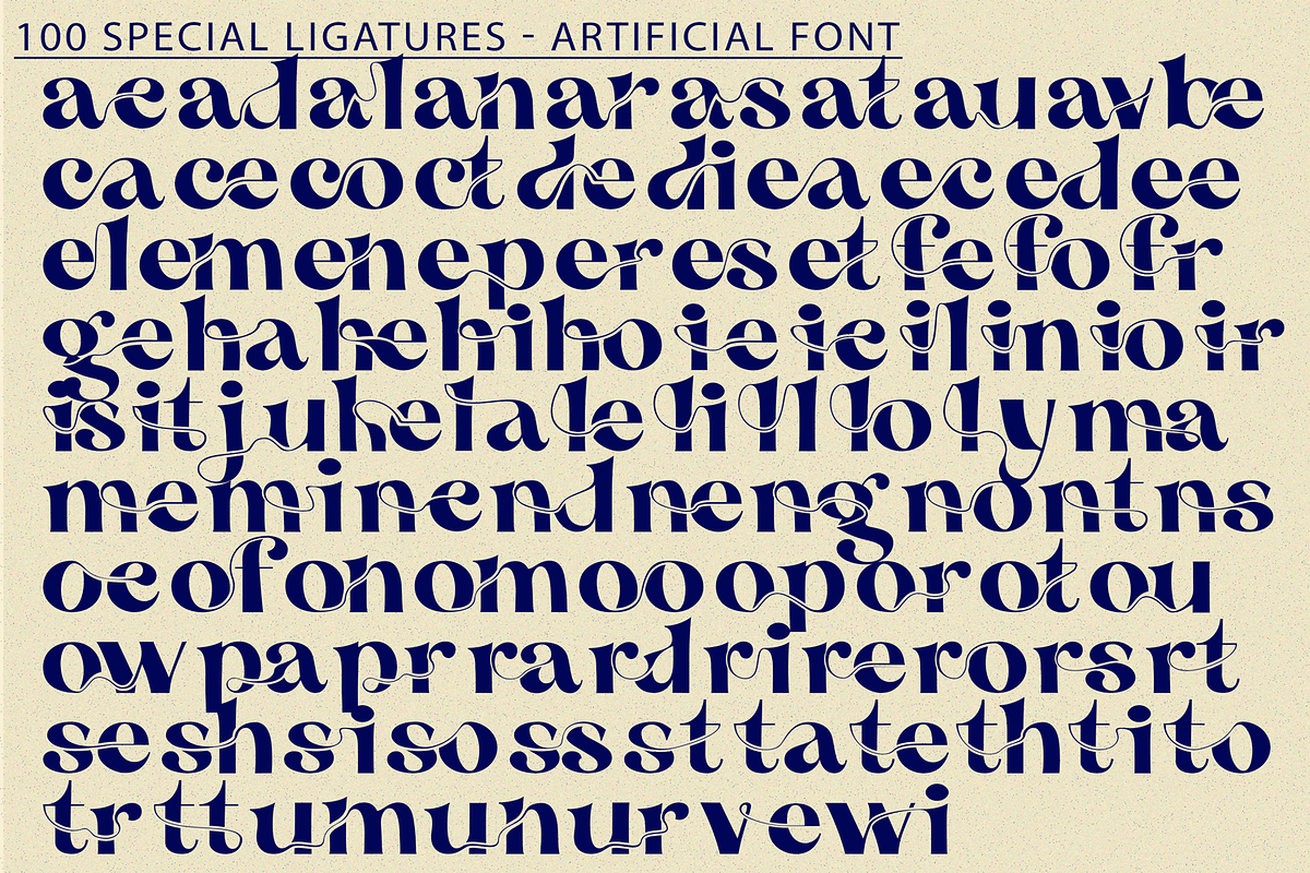 Artificial | Modern Elegant Font, a Sans Serif Font by 177Studio (Photo 8 of 8)