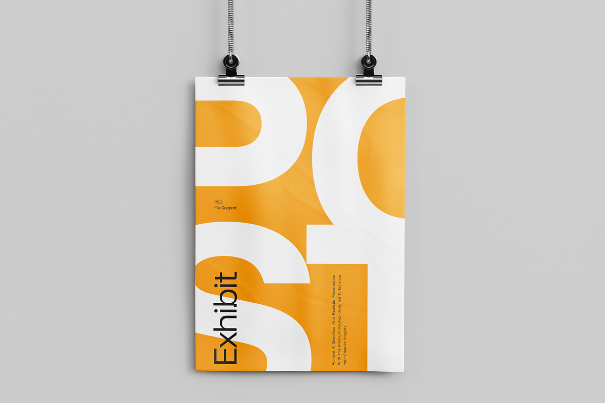 Poster Mockup, an Advertising Mockup by SLAB! Design (Photo 3 of 6)