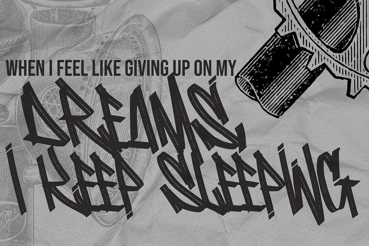 Nutty Noisses - Graffiti typeface, a Font by Gassstype (Photo 4 of 10)