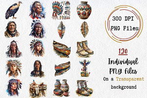 Watercolor Wild Wild West Clipart