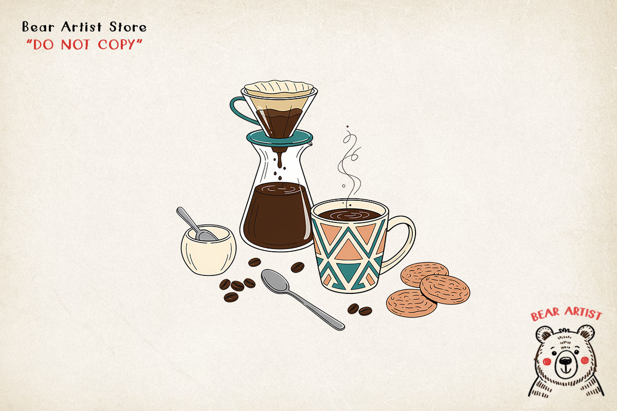 Coffee Morning Hand-drawn PNG Bundle, an Illustration by GlitterCraft (Photo 47 of 101)