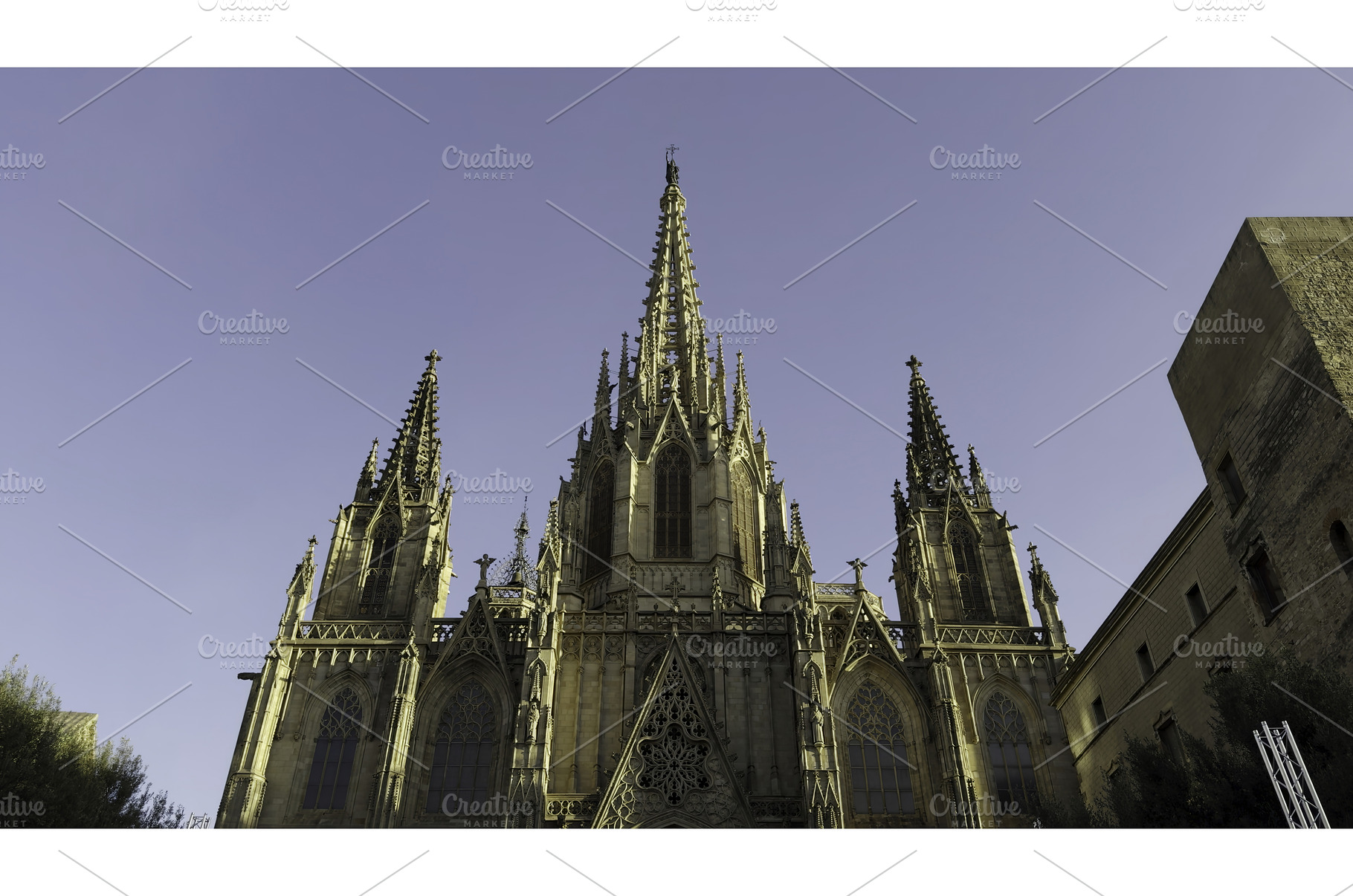 Majestic cathedral of the holy cross, an Architecture Photo by Media Whale Stock