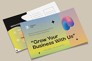 Colorful Modern Postcard Template, a Business Card Template by MightyDesign (Thumbnail 3 of 8)