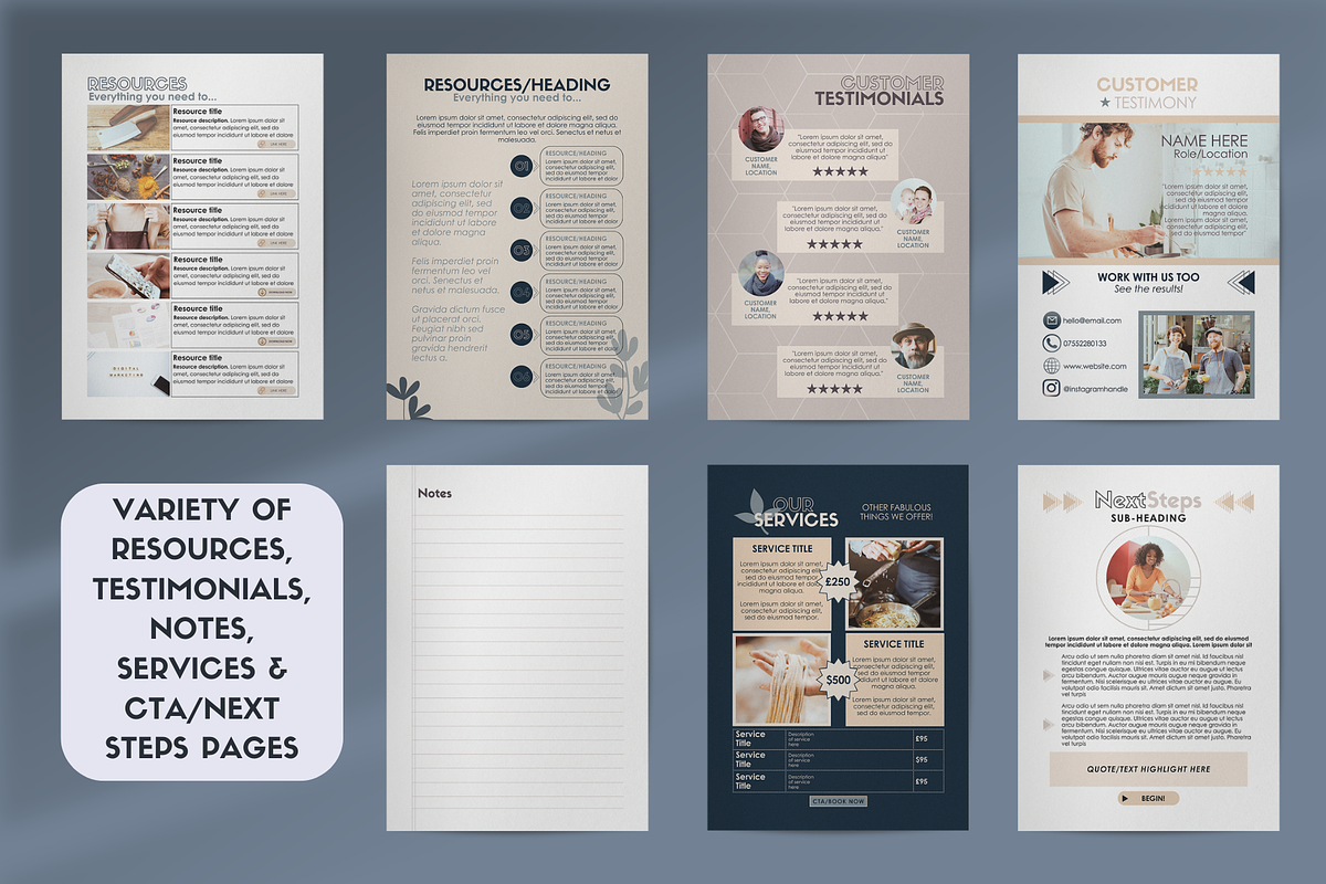 Recipe ebook Canva Template | Slate, a Templates & Theme by Monarch 21 Design (Photo 6 of 9)