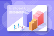 The isometric city with skyscraper, an Object Illustration by AlexZeL (Thumbnail 1 of 3)