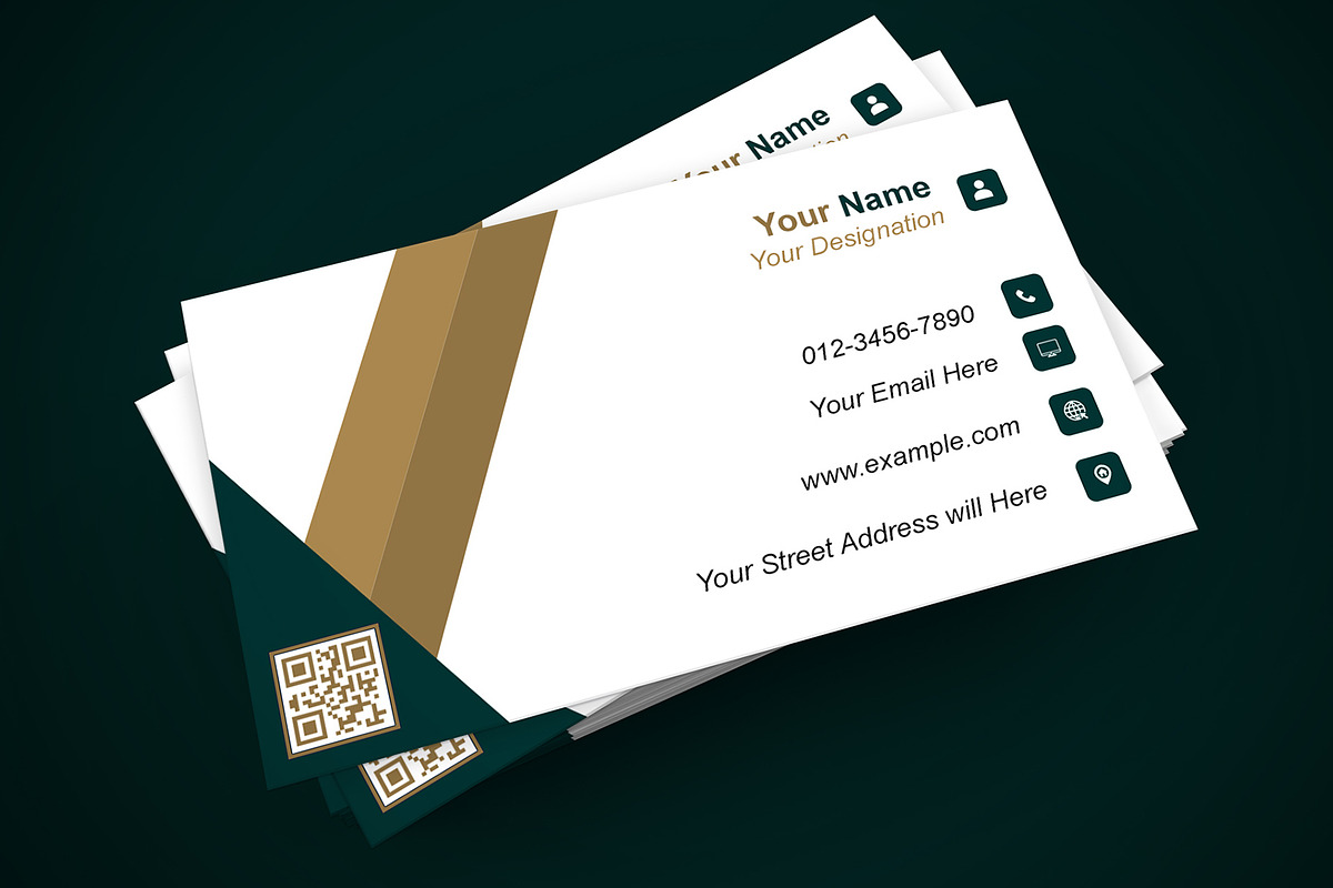 Clean Professional Business Card PSD preview 2