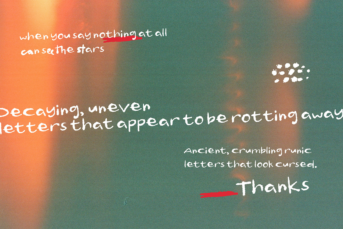 Ghoust Handwritten, a Handwritten Font by Fortunes Co (Photo 12 of 12)