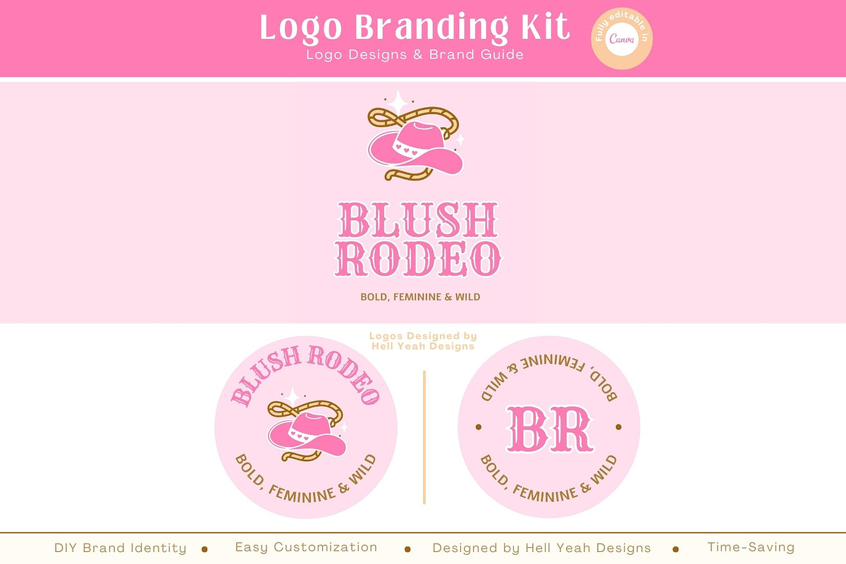 Blush Rodeo Logo Branding Kit