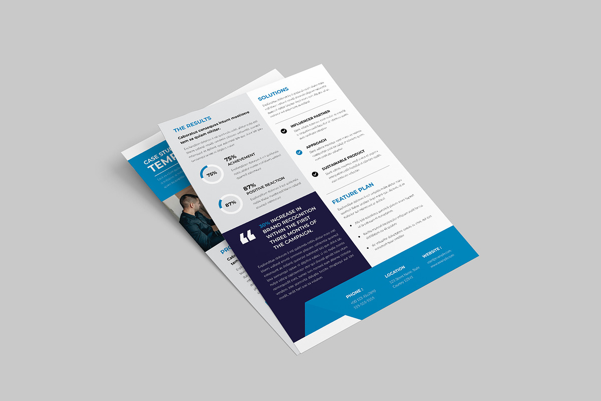 Modern Case Study Flyer preview 5