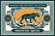 manufacture font collection, a Font by Tegh co. (Thumbnail 3 of 13)