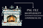 Pink and Blue Christmas Clipart, an Illustration by Libby Wishes (Thumbnail 3 of 7)