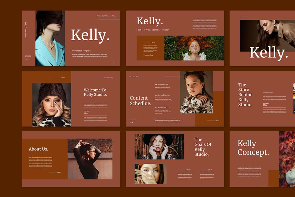 Kelly Fashion Presentation Tamplate, a Presentation Template by Analogous Temp (Photo 2 of 5)