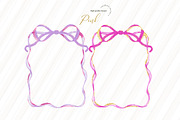 Pink Coquette Bow Frames Clipart, an Illustration by Sunflower Day Love (Thumbnail 2 of 3)