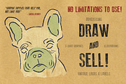 Shaky inks - brushes for Illustrator, a Brush Add-On by Guerillacraft (Thumbnail 2 of 5)
