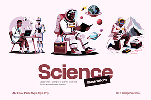 Science Illustration, a Technology Illustration by Vectors Market
