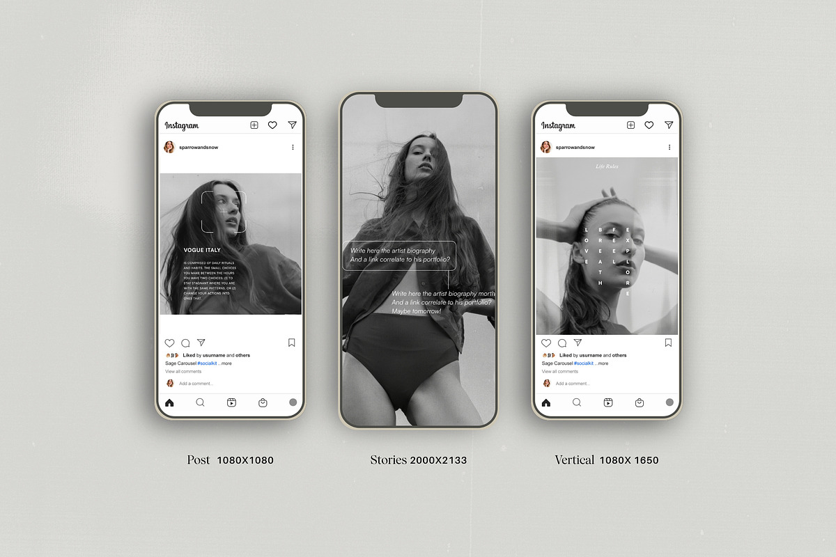Olena - Social Kit Templates, a Social Media Template by Sparrow & Snow (Photo 3 of 14)