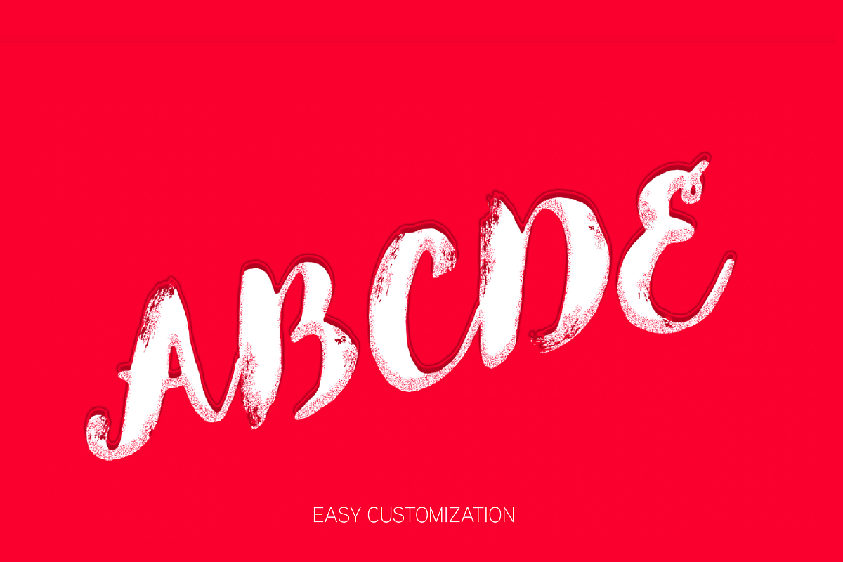 Grunge Brush Script Text Effect preview 2