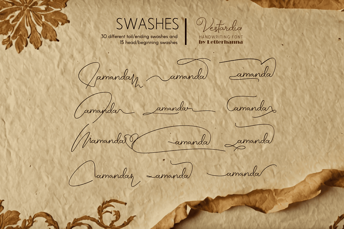 Vestardia Font, a Handwritten Font by Letterhanna Studio (Photo 15 of 16)