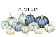 Dusty Pumpkin Watercolor Clipart, a Decorative Illustration by Watercolor Clipart (Thumbnail 1 of 3)