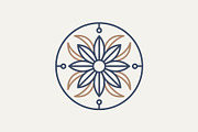 floral mandala ornament icon logo, a Branding & Logo Template by Blazybone (Thumbnail 1 of 2)